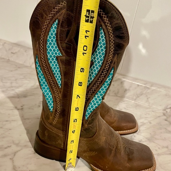 Ariat VentTEK Ultra Women's Heeled Boots - Brown and Teal - Picture 6 of 9